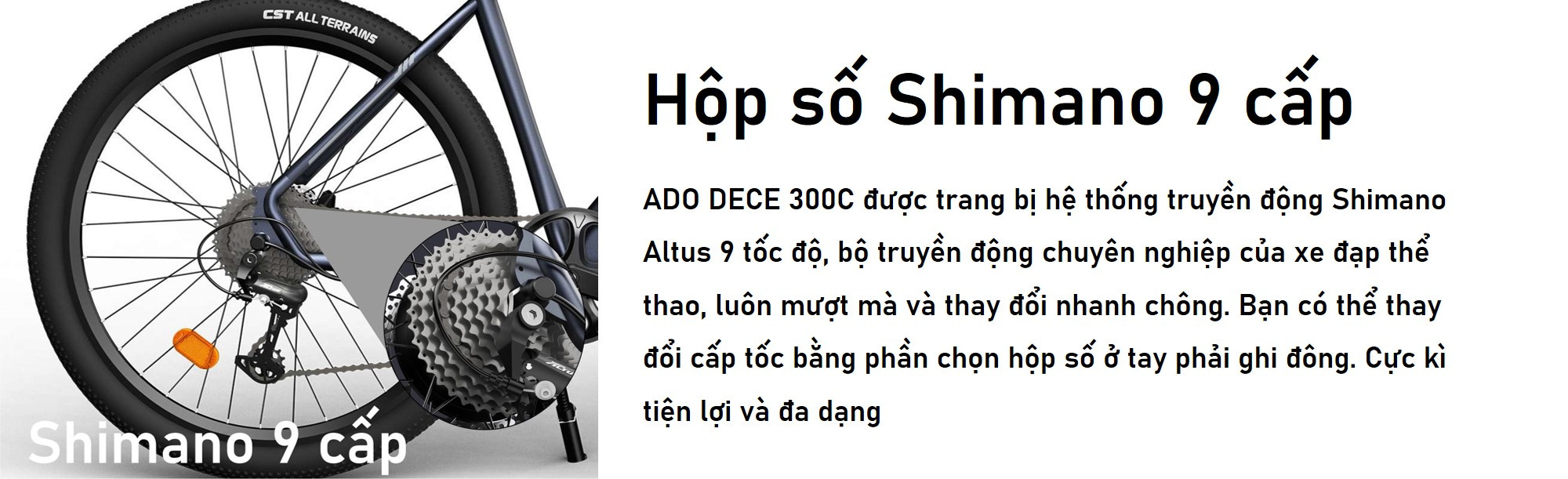 Xe Đạp Điện Trợ Lực ADO D30C (DECE 300C)